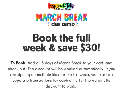 March Break Camp - Wednesday, March 18