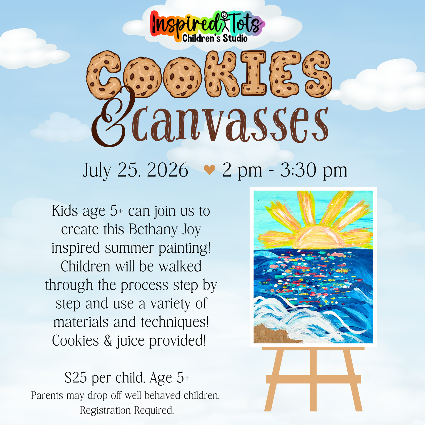 Cookies & Canvasses! July!