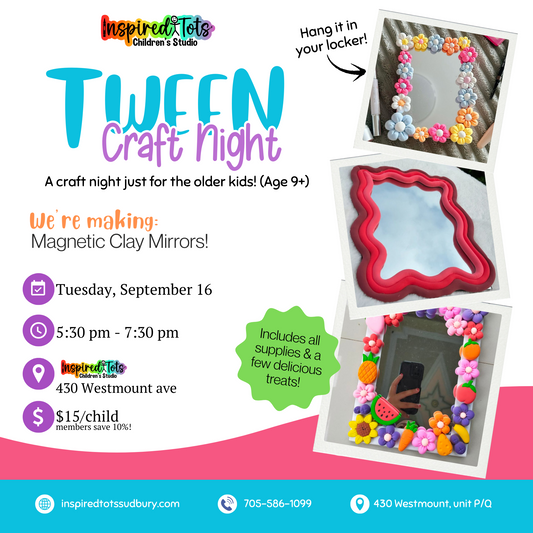 Tween Craft Night! - September 2025!