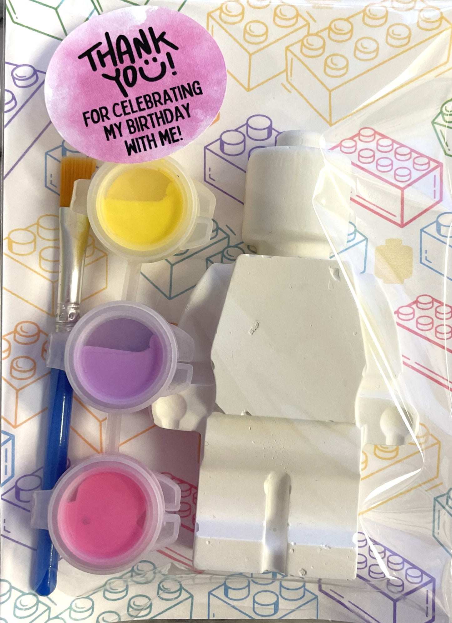 Party Favour - Plaster Lego Figure Kit