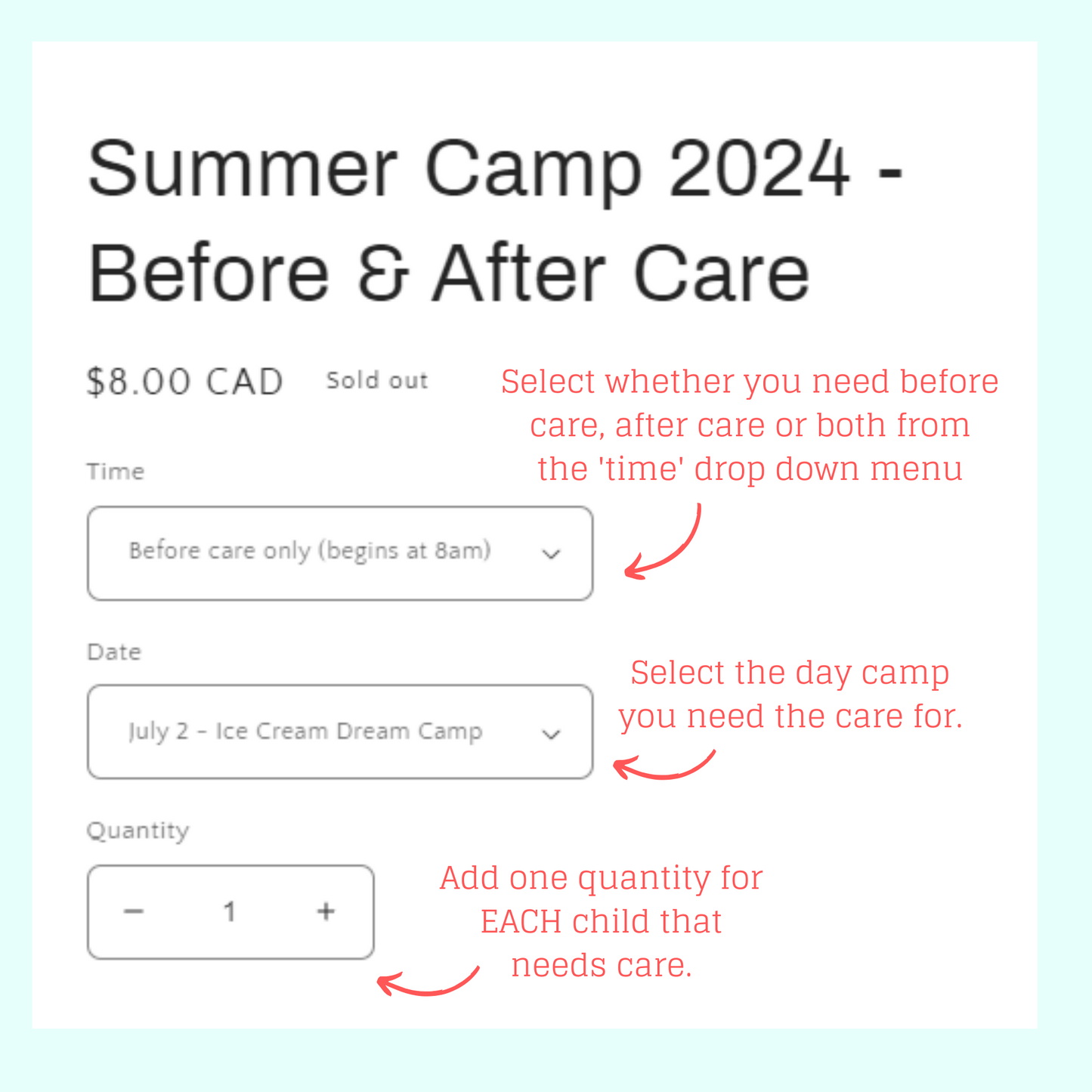 Summer Camp 2024 - Before & After Care