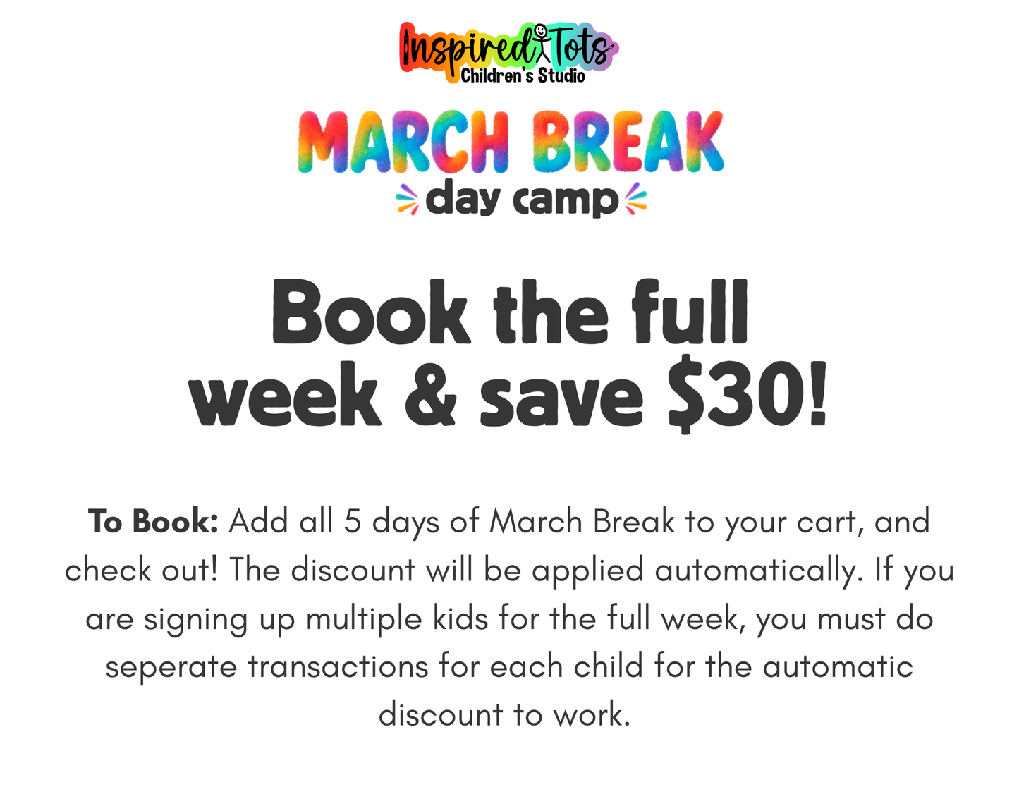 March Break Camp - Friday, March 20