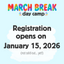 March Break Camp - Tuesday, March 17