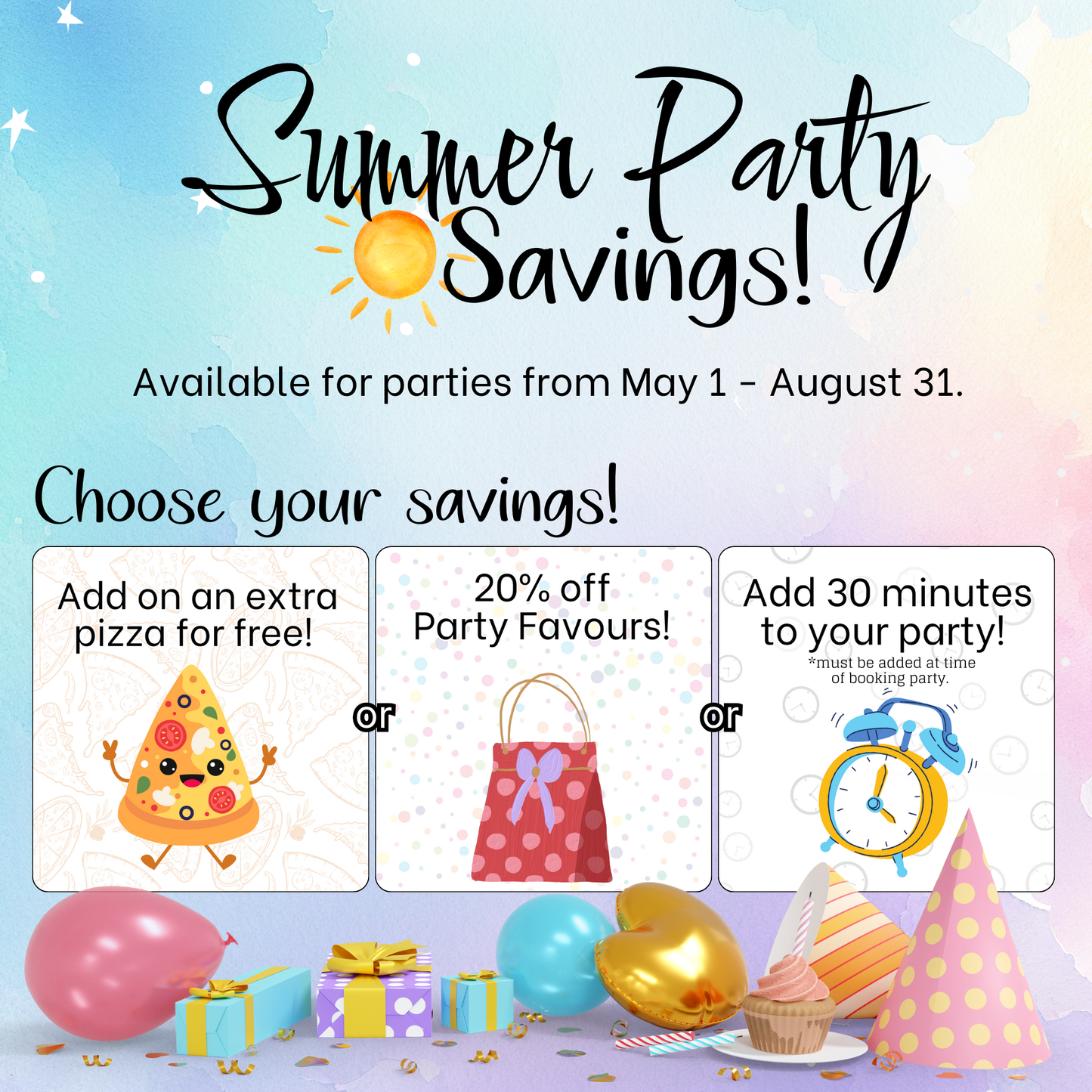 Play & Create Party Package!