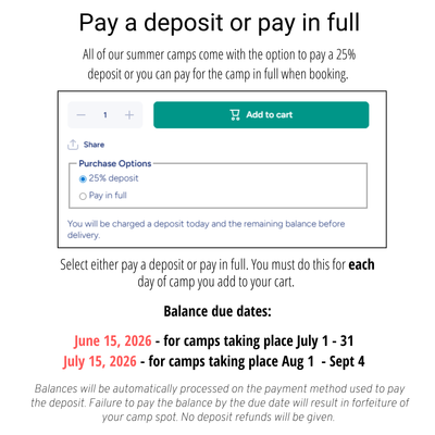 Summer Camp Full Week - August 17 - 21