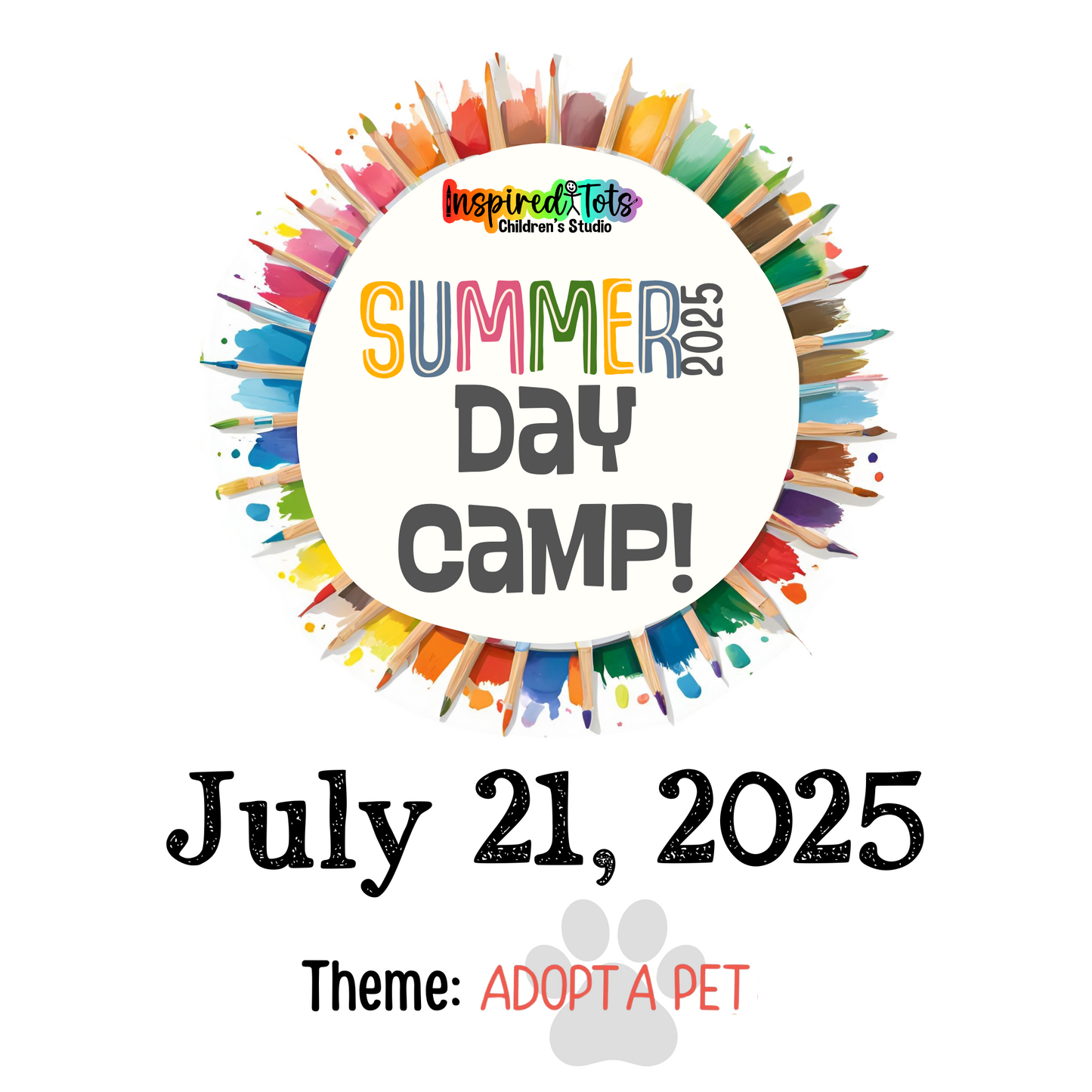 July 21 Day Camp - Adopt a Pet